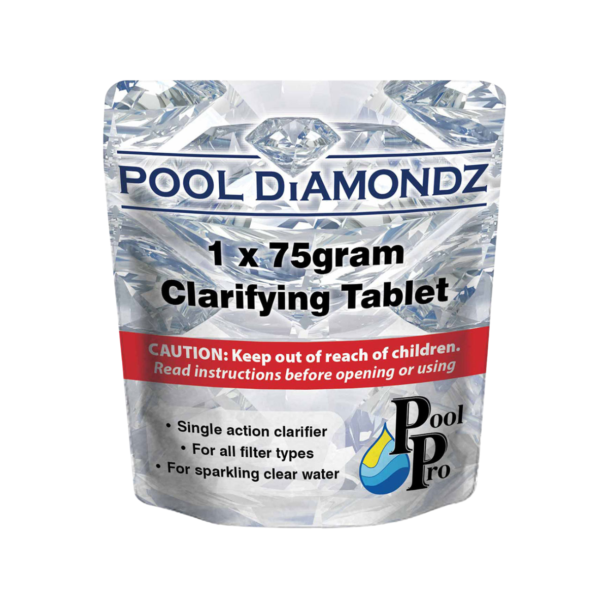 POOL PRO DIAMONDZ CLARIFYING TABLET 75G