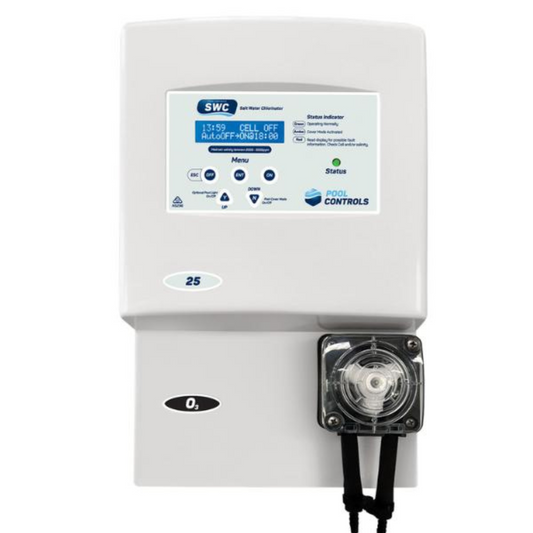 POOL CONTROLS SWC25pH SALT CHLORINATOR